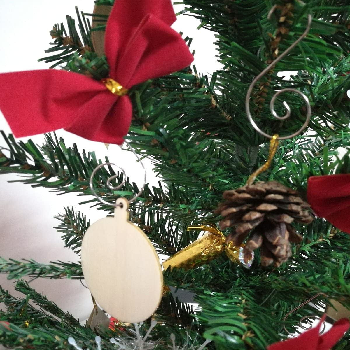 Christmas Ornaments Hooks Christmas Tree Hanger Great for Christmastree Decoration - 120 / Silver